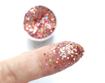 Pink holographic Chunky glitter for Resin Epoxy crafts