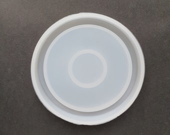 Cirkelunderlägg silikonform harts epoxi jesmonitform 8,5 cm