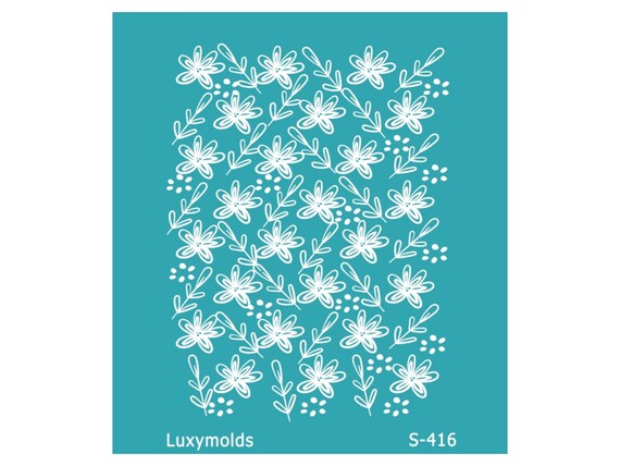 Silk screen stencil for polymer clay "Luxymolds" "Halloween" S-416