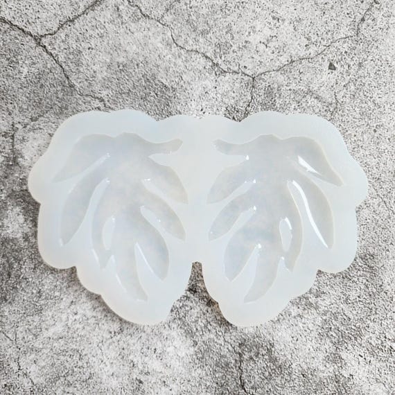 Silicone earrings mold Jewelry resin mold "Monstera" Botanic  Leaf design epoxy mold