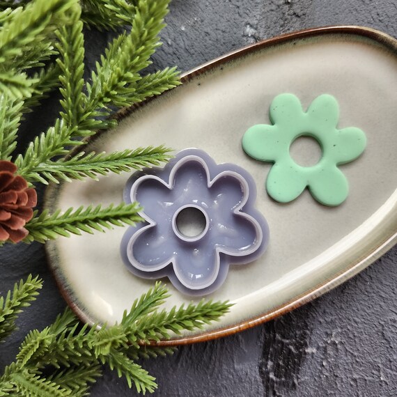 Polymer Clay cutters Summer Flower Floral Earrings molds Polymer clay tool sharp cutter stamp Jewelry stud earrings cutters