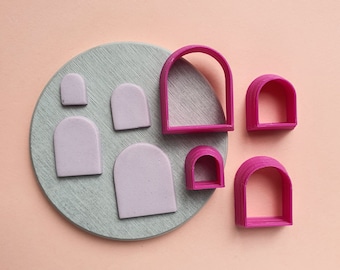 Arch Polymer clay 3D cutters set of 4 pcs