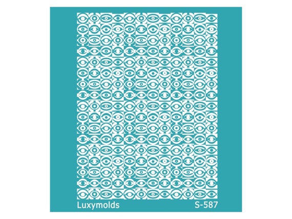 Silk screen stencil for polymer clay "Luxymolds" S-587