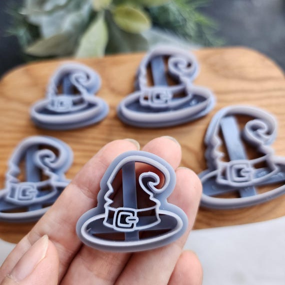 Polymer Clay cutters Witch hat Halloween Earrings molds Polymer clay tools sharp cutter stamp Jewelry earrings cutters Clay supplies