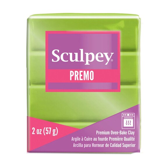 Premo Sculpey Polymer clay 2 oz (57g) - Bright Green Pearl