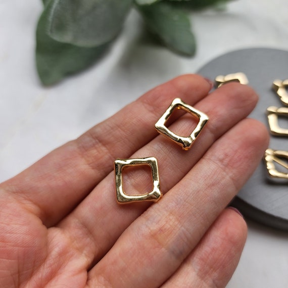 10 pcs Gold plated connectors charms Earrings components Earrings findings DIY jewelry