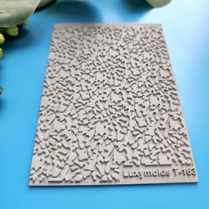 Polymer clay Texture tile Texture mat Clay stamp Polymer clay texture stencils &quot;Leopard pattern&quot; T-163