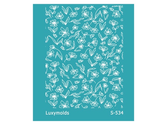 Silk screen stencil for polymer clay "Luxymolds" S-534