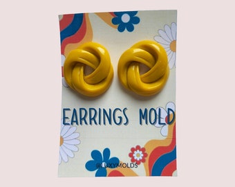 Knot Earring Silicone Mold, Epoxy Resin Mold