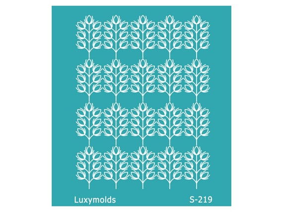Silk screen stencil for polymer clay "Luxymolds" S-219