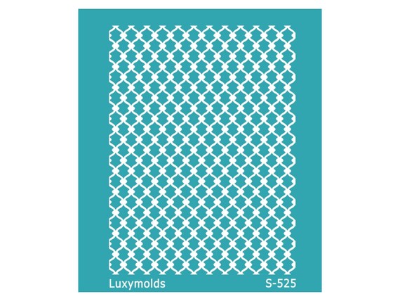 Silk screen stencil for polymer clay "Luxymolds" S-525