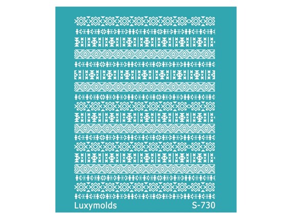 Silk screen stencil for polymer clay "Luxymolds" S-730