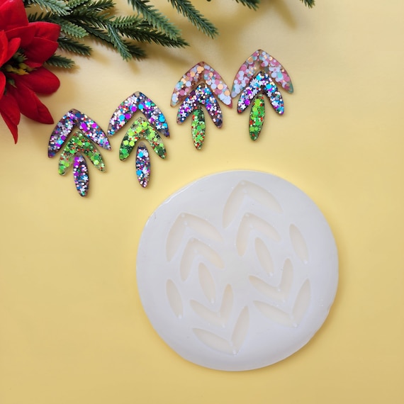 Silicone earring mold Jewelry Resin mould for resin and epoxy