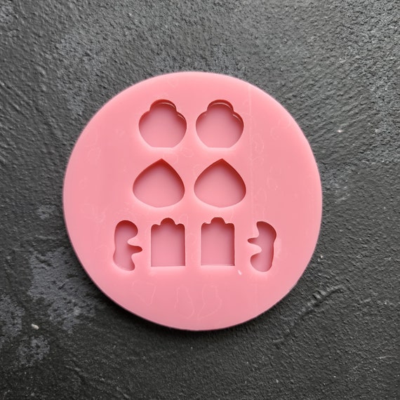 Silicone earrings mold mould for resin and eposy
