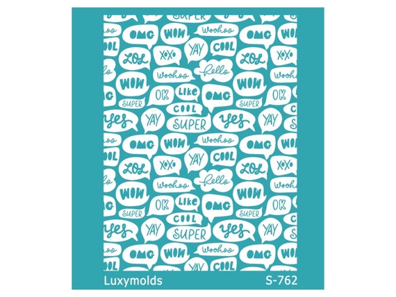 Silk screen stencil for polymer clay "Luxymolds" S-762