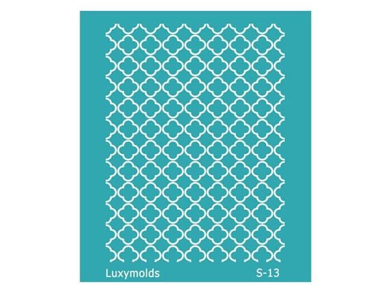 Silk screen stencil for polymer clay "Luxymolds" S-13