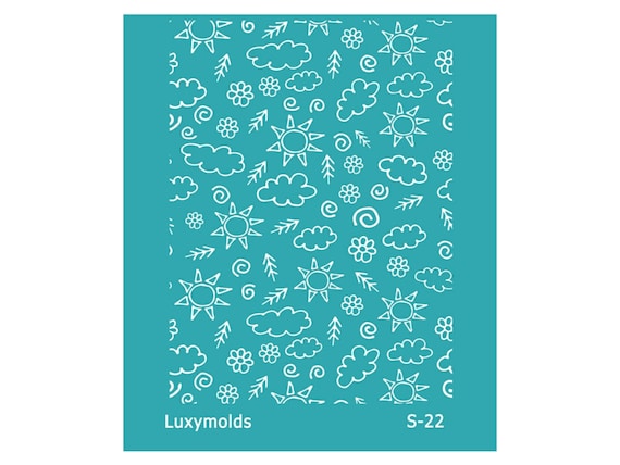Silk screen stencil for polymer clay "Luxymolds" S-22