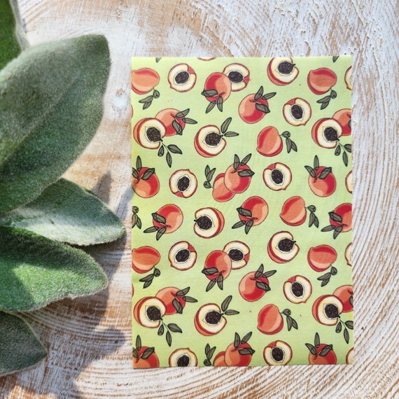 Clay transfer paper / Image transfer paper for clay / Water soluble paper for polymer clay / Peach fruits pattern transfer sheets