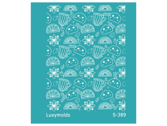 Silk screen stencil for polymer clay "Luxymolds" S-389