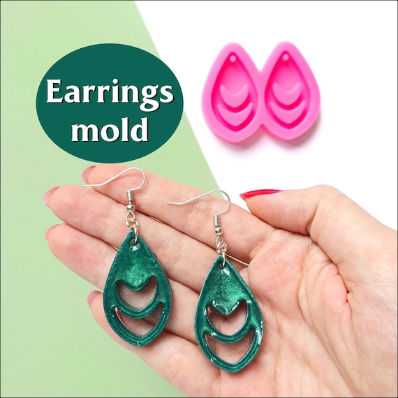 Silicone shop earring molds