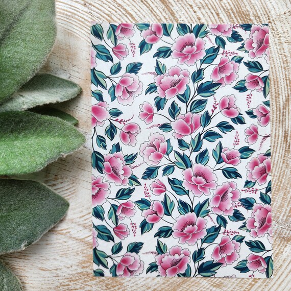 Clay transfer paper / Image transfer paper for clay / Water soluble paper for polymer clay / Peony flowers pattern transfer sheets