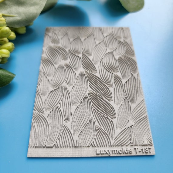 Polymer clay Texture tile Texture mat Clay stamp Polymer clay texture stencils "Botanic" T-187