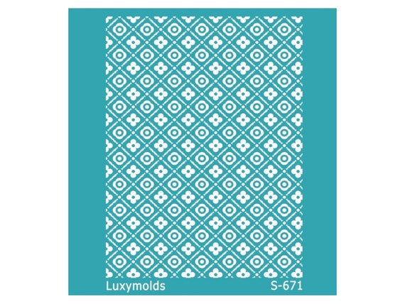 Silk screen stencil for polymer clay "Luxymolds" S-671