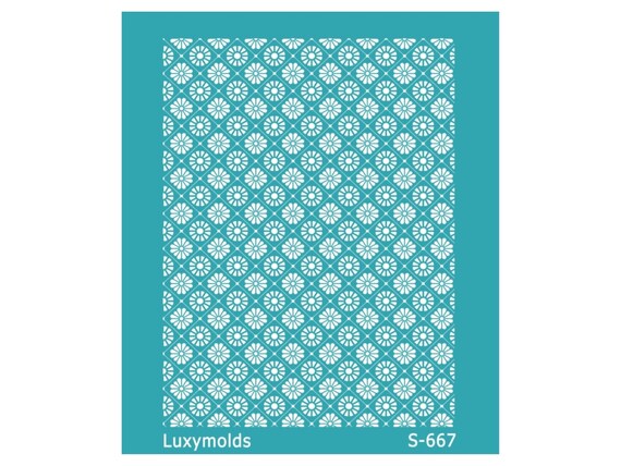 Silk screen stencil for polymer clay "Luxymolds" S-667