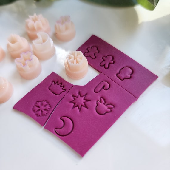 9 pcs micro cutters Polymer clay micro cutter 3D print jewelry molds Earrings clay mold