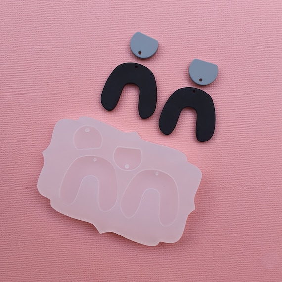 Silicone earrings mold mould for resin and epoxy