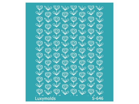 Silk screen stencil for polymer clay "Luxymolds" S-646
