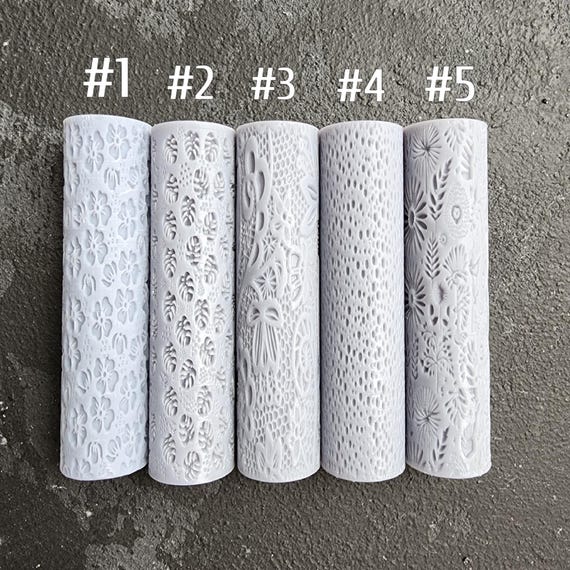 SALE! Polymer clay texture rollers clay stamp 3D printed embossing Clay tools