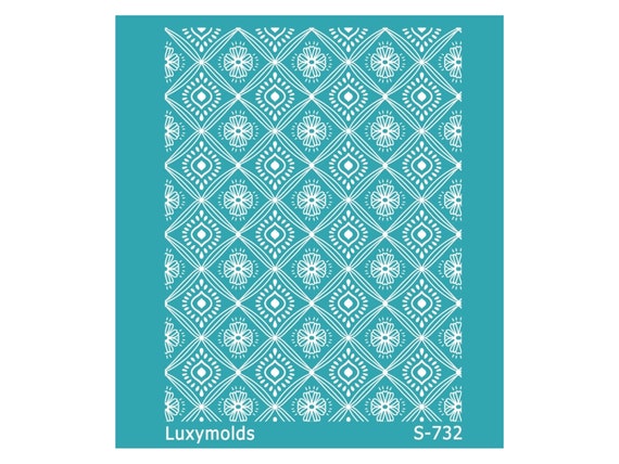 Silk screen stencil for polymer clay "Luxymolds" S-732