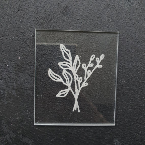 Embossing stamp for polymer clay Floral texture plate Flower debossing stamp Acrylic stamps