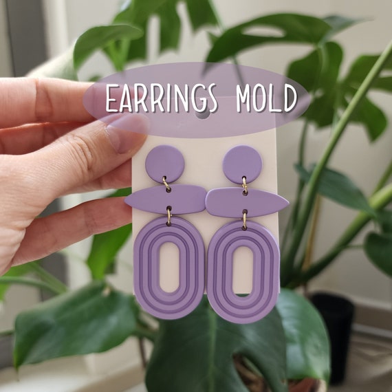 Silicone earrings mold mould for resin and epoxy
