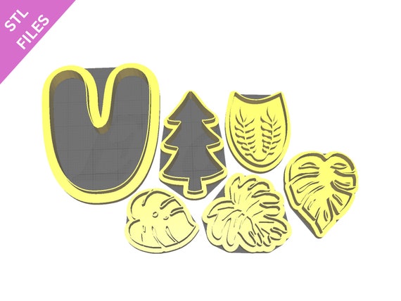 Digital STL files for 3D printing Clay cutters Earrings sharp version cutters download files for resin machine