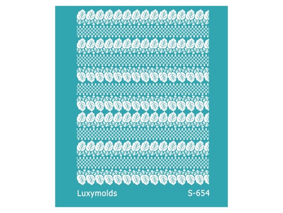 Silk screen stencil for polymer clay "Luxymolds" S-654