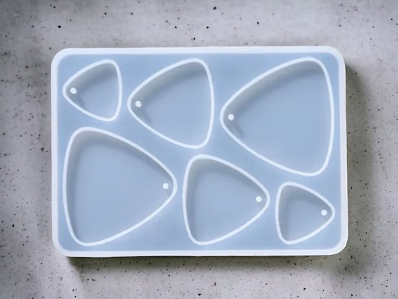 Silicone earrings mold /Silicone epoxy mold/Silicone earring moulds/Silicone UV resin molds/Geometry earring silicone jewelry mold