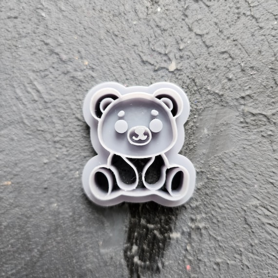 Polymer Clay cutters Stud earrings clay cutters Earrings mold Polymer clay tool Animals cutter "Teddy Bear"sharp cutter stamp Jewelry cutter