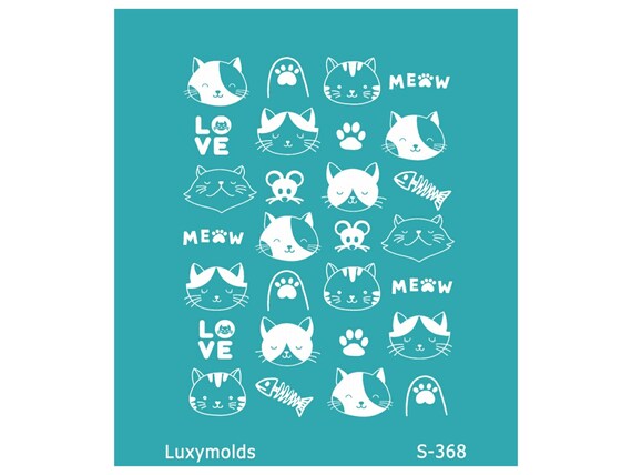 Silk screen stencil for polymer clay "Luxymolds" S-368