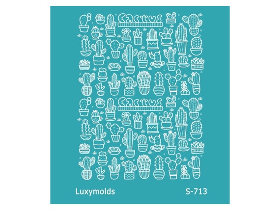 Silk screen stencil for polymer clay "Luxymolds" S-713