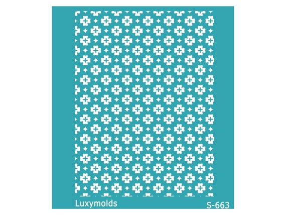 Silk screen stencil for polymer clay "Luxymolds" S-663