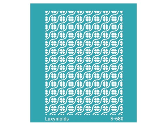 Silk screen stencil for polymer clay "Luxymolds" S-680