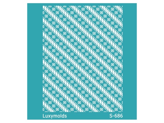 Silk screen stencil for polymer clay "Luxymolds" S-686