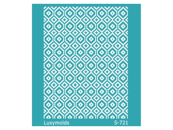 Silk screen stencil for polymer clay "Luxymolds" S-721