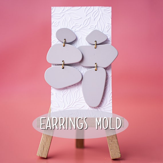 Silicone earrings mold mould for resin and epoxy