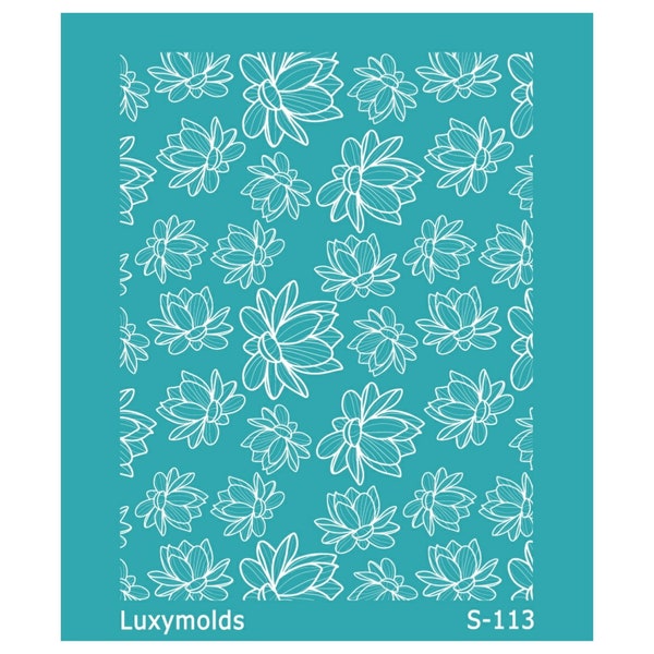 Silk screen stencil for polymer clay "Luxymolds" S-113