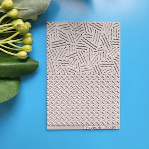 Polymer clay Texture tile Texture mat Clay stamp Polymer clay texture stencils &quot;Geometry&quot; T-189