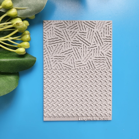 Polymer clay Texture tile Texture mat Clay stamp Polymer clay texture stencils "Geometry" T-189