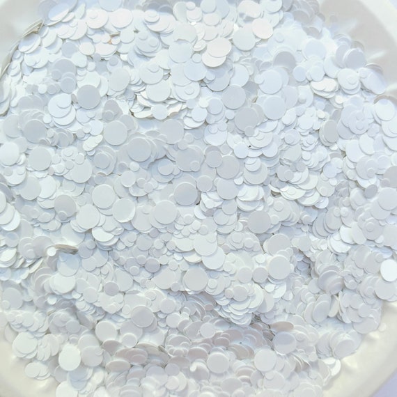 Chunky glitter "White" for Resin Epoxy crafts, for nail design